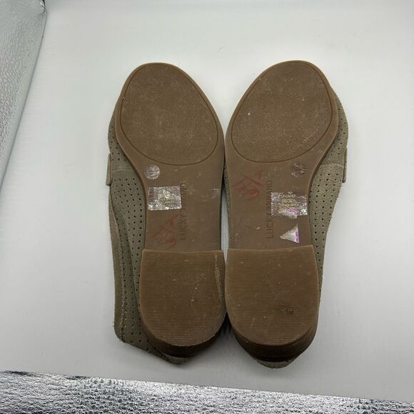 Lucky Brand Caylon Perforated Suede Loafer Size 8M - Picture 10 of 11